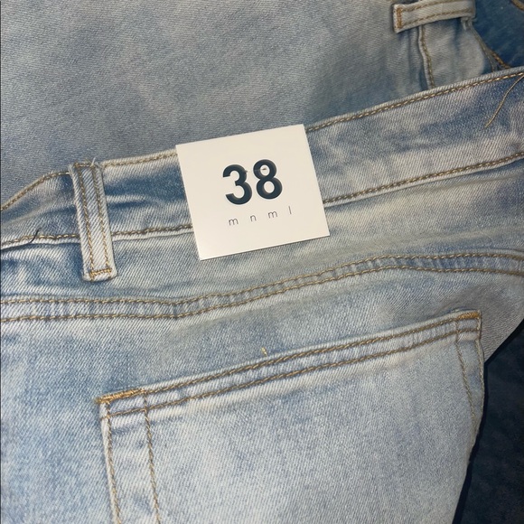 MNML Stretch Skeleton Denim, Light Blue size 38x32 - Picture 5 of 5